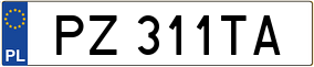 Truck License Plate